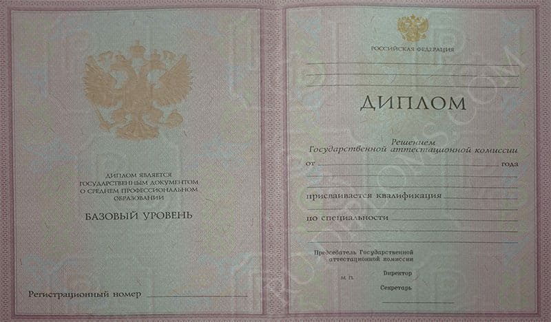 Диплом техникума или колледжа 2004-2006 год Диплом техникума или колледжа 2004-2006 год