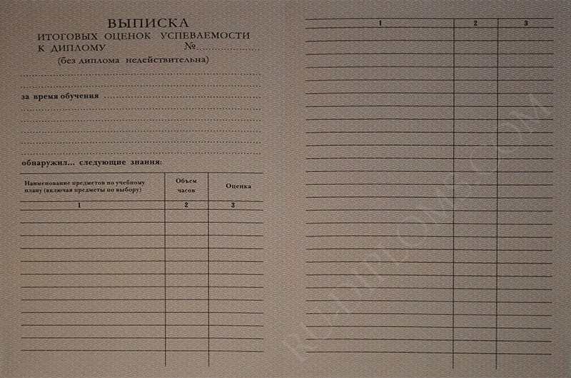 Диплом техникума или колледжа 1997-2003 год Диплом техникума или колледжа 1997-2003 год
